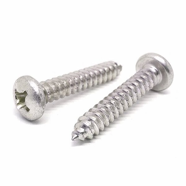 Boltsandnuts.Com Sheet Metal Screw, #8 x 2 in, Plain 316 Stainless Steel Pan Head Phillips Drive, 2000 PK 8D200PPHTSSS/316/A-2000 - main